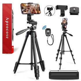 Ca00101a Apeocose 55 Inch Tripod For Iphone With Quick-release Plate Lightweight Cell Phone