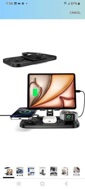 Apex Ce 060944860479 Wireless Charger For Apple Charging Station 4 In 1 Ipad Fo