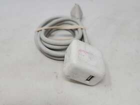 A1357 Apple 573018625386 10w Single Usb Adapter With Power Cord 6-foot - White