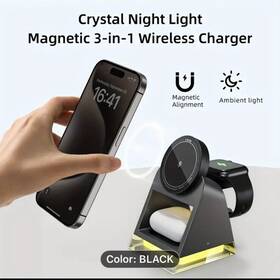 Apple 810099490275 3 In 1 Wireless Charger Fast Charging Dock Watch Air Pods Iphone
