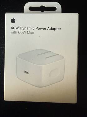 Apple Mgkn4am/a 35 W Dual Usb-c Port Compact Power Adapter. Part# Mw2h3am/a. Sealed