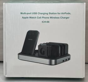 X0033raec7 Apple Seenda Multi-port Usb Charging Station Airpods Watch Cell Phones Sealed