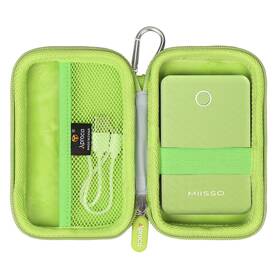 S1412 Aproca Green Hard Travel Storage Case For Miisso 6000mah Ultra Slim