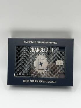 556589 Aquavault Chargecard Credit Card Size Charger Fits In Your Wallet 2300mah