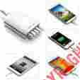 Ar-2813 Poweradd Usb Charger 5 Port Wall Power Adapter Smartphone Tablet Devices 25w 5v 5a Desk 508712559774