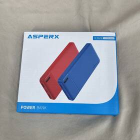 Hyg003 Asperx 2-pack 10000mah Power Bank Blue And Red Usb A C Rechargeable