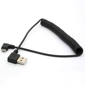 Asuwish 727523110695 Glhong Angled Usb Cable 3 Feet Black 2.0 To Micro 480 Mbps Fast