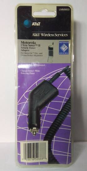 At&t 026616526888 Car Charger Cable For Motorola Microtac Elite And Ultima Pocket Telephones