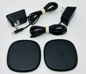 06429 At&t 10w Black Wireless Fast Charging Pads With Cables - 2 Pack