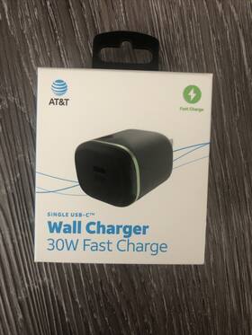 30wptpyc At&t Single Usb-c Wall Charger 30w Fast