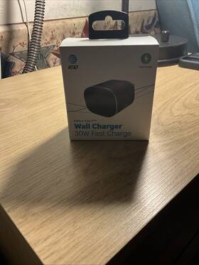 4484r At&t Single Usb-c Port 30w Power Delivery Fast Wall Charger Block Black