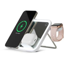 At&t 849944093712 Content Creator Rectangle Light Mirror Stand 3-in-1 White