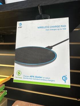 G006437r00 At&t Fast Charge 3.0 15w Wireless Charging Pad - New