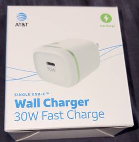 G006484r02 At&t Single Usb-c M Wall Charger 30w Fast Charge
