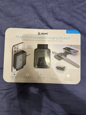 At052022 Atomi Smart Magnetic Foldable 3-in-1 Portable Charging Station