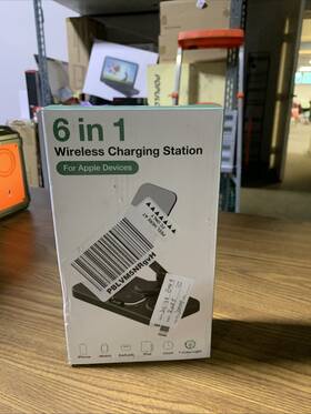 Atrden 799947676330 Multi-function Wireless Charging Station 6 In 1 15w Fast