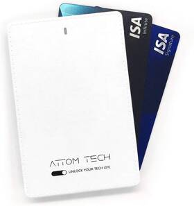 Atm-pwbk-0001 Attom Tech 2500mah Power Bank Mini Back-up Phone Battery Pack Ultra Slim Pocket Size