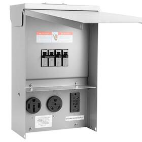 Atxxscd 50 30 20 Electrical Outlet Boxes Temporary Power Panel Weatherproof Rv Receptacle Box