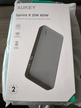 Pb-y43 Aukey Sprint X 20k 65w 20000mah Portable Power Bank With Pd3.0