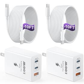 Xhd-pd100w2c1a Auorld Usb C Charger Block 100w 3-port Gan Super Fast Phone Type 65w Lap