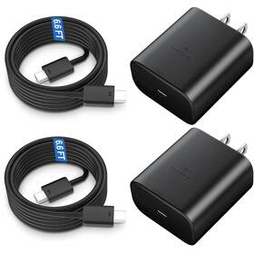 Xy18w-1204-pd12v Auorld 45w Usb C Fast Charger Block With 6.6ft Cable For Android Phone Black 6.6 Ft
