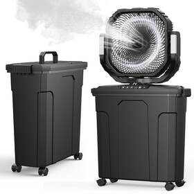 Ausic 763344545476 12 Inch 20l Portable Misting Fan 30000mah Fast Rechargeable Battery Water