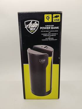 Auto Drive 840005335888 Qi Wireless Cup Holder Power Bank Universal Fit