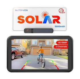 Solar3a Auto-vox Solar Wireless Backup Camera With 5 Inch 1080p Monitor 5000mah Battery