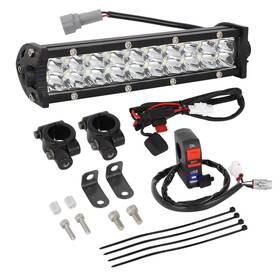 Aut-m00w1822 Autovic Light Bar Kit Motorcycle Front With Usb Socket Charger Swi