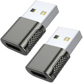 Usbam2 Auvipal Usb C Female To Male Adapter 2 Pack Type Cable A Charger Co