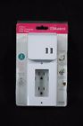 Auwcs02fs Aluratek Usb Charging Wall Plate With Phone Holder 812658013192