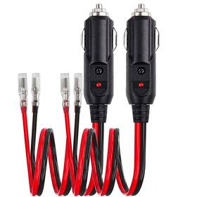 Cct-2 Ayecehi 12v 24v Heavy Duty 14 Awg Male Plug Cigarette Lighter Adapter Cord 2 Pack C