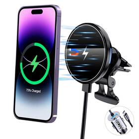 C07a-c Ayuboc Magnetic Wireless Car Charger Mount Compatible With Magsafe 15w F