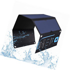 B401e-ca Bigblue Solar Charger With Digital Ammeter Waterproof Foldable Dual Usb