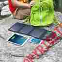B9v12w-mb Solar Panel Device Charger Portable Foldable 12w 1.6 Amp Dual Usb Camping Hiking