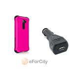 Lg980 Ballistic Car G2 Case D801 Lg Aspira Charger Adapter Rugged Pink D800