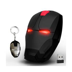 Baobang 752741363912 Ergonomic Wireless Mouse Cool Iron Man 2.4g Portable Mobile C... Fast Ship