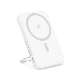 92048755 Baseus Picogo 5000mah Qi2 Slim Magnetic Bracket Wireless Power Bank - White