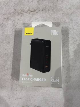 Baseus 932172610203 Gan 5 Pro Fast 140w Wall Charger Pd 3.1 With 3.3ft Usb C To Cable