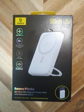 Baseus 932172691691 Picogo Power Bank Ultra Slim Magnetic 5000mah 20w - New