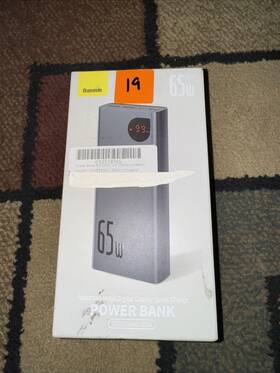 Ppadm65-s Baseus Ppadm65s 65w 20000mah Laptop Portable Charger Read Description