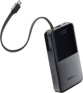 Ppbd2p-1022 Baseus 10000mah Power Bank 22.5w Fast Charging Built-in Usb-c Cable Black New