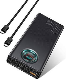Ppjl65c Baseus Portable Charger 20000mah 65w Power Bank Fast Charging Battery Pack