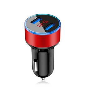 Bcsmmcar 929131152283 Dual Usb Charger Car Cigarette Lighter Led Digital Display Voltmeter Adapter