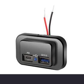 Ghc18 Bcsmmcar 12v-24v Car Charger Type-c Usb Port Fast Socket Power Outlet Adapter