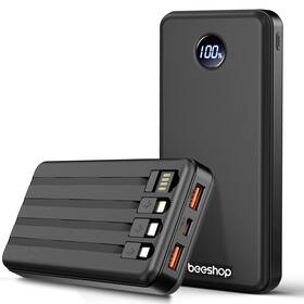 Ljj-s028 Beeshop Portable Charger Power Bank - 37000mah Battery With 4 Built-