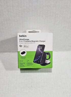 3225ev Belkin New Ultracharge 3-in-1 Foldable Magnetic Charger