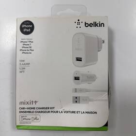 4318h Belkin Mixit Up Car Home Charger Kit For Iphone Ipad - White Oracle #4318h New