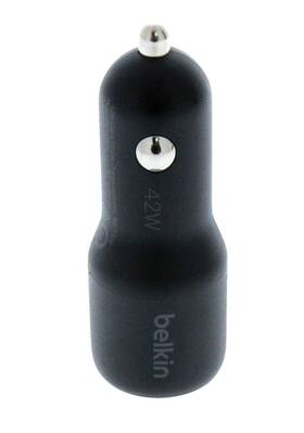 Belkin 693037950457 Car Lighter Usb-c And Usb-a Vehicle Charger 42w Black