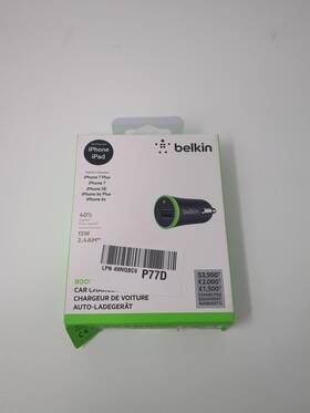Belkin 722868928660 Car Charger Usb 2.4 A 12v - Black